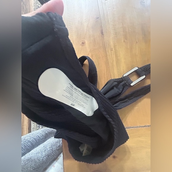 NWT Aerie Black Ribbed Swimsuit - Picture 9 of 9